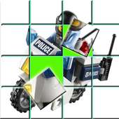 Slide Lego Police Puzzle Game