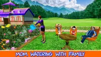 Ocupado mamá Virtual Family Home Adventure Screen Shot 2