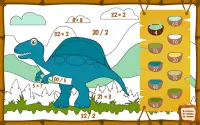Dino math - free coloring game for kids Screen Shot 7