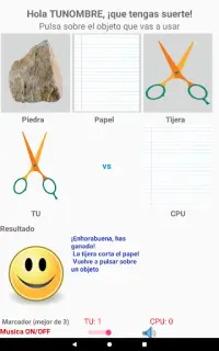 Juego de Piedra Papel o Tijera Screen Shot 2