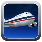 Aircraft driving simulator 3D