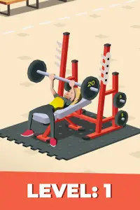 Idle Fitness Gym Tycoon - Game Screen Shot 0