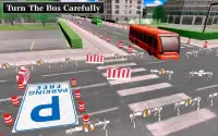 Treinador Ônibus Estacionamento Cidade Dirigindo Screen Shot 3