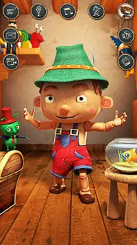 Talking Pinocchio - Game for kids Screen Shot 0