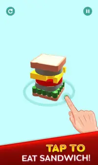 Perfect Sandwich Folding Puzzle Master Screen Shot 1