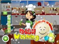 dish washing : girls cleaning kitchen game Screen Shot 5