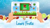 Fruit vegetables learning apps for kids fun games Screen Shot 2