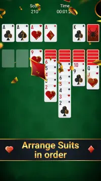 Free spider solitaire - classic solitaire Screen Shot 2