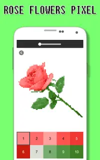 Rose Flowers Coloring Book, Color By Number Pixel Screen Shot 5