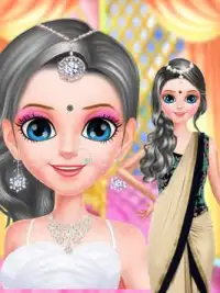 Indian Gopi Doll Makeover- Indian Bridal Fashion Screen Shot 1