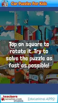 Car Puzzles For Kids Free Screen Shot 2