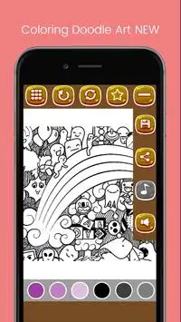 Doodle Art Coloring Page - Easy Screen Shot 4