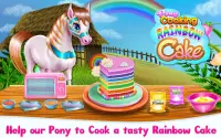 Pony Cooking Rainbow Cake Screen Shot 0