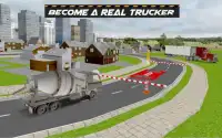 Trucker camión Aparcamiento 3D Screen Shot 2