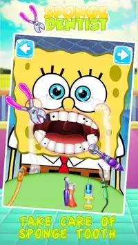 Sponge Dentist Kids Game Screen Shot 1