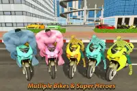 Super Hero Bike Parking 2018 Screen Shot 13