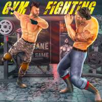 Bodybuilder Gym Fight Wrestling Battle