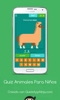 Quiz Guess The Animal (Spanish Words) Screen Shot 0
