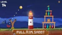 Bottle Shooting Slingshot Game Screen Shot 3