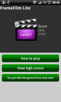 FrameFilm Lite - Quiz Screen Shot 0