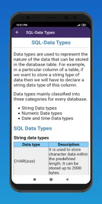 SQL and PL/SQL Tutorial Screen Shot 3