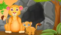 Leão jogos animais nascimento Screen Shot 8