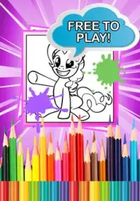 Coloring book Little Pony Screen Shot 0