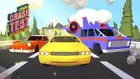 Blocky車Stunts衝突試験:解体レース Screen Shot 0