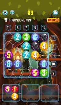 Magia matemática : juego de rompecabezas numérico Screen Shot 8