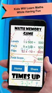 Math Memory Games For Kids Screen Shot 2