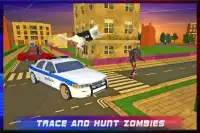Perro de policía contra la guerra muerta del zombi Screen Shot 8