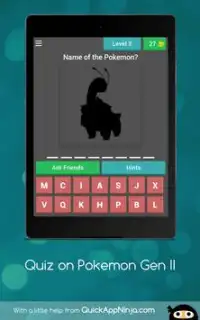 Quiz on Pokemon Gen II Screen Shot 17