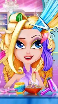 Star Princess Hair Salon – Color the Hair Screen Shot 0