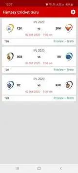 Dream Team - Winning Cricket Team Prediction Screen Shot 0