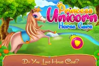 Unicorn Pony Horse Care Game Screen Shot 0