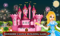 एक महल का निर्माण - राजकुमारी गुड़िया घर निर्माण Screen Shot 0