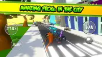 3D Frog Game Amazing Action : IN CITY TOWN Screen Shot 1