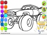 Monster Car Coloring Screen Shot 13