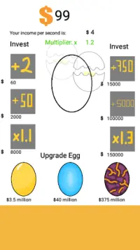 Egg Rampage - Tap Money Clicker Game Screen Shot 1