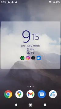 Digital Clock & Weather Widget Screen Shot 1