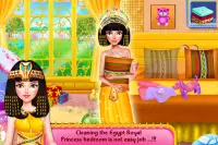 Египет Принцесса Королевский дом Уборка девочек иг Screen Shot 1