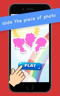 Rainbow Pony Puff Slide Puzzle Screen Shot 0