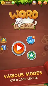 Word Home ® Cat Home Screen Shot 1