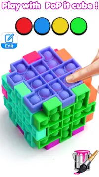DIY Pop It Fidget Toys 3D Poppop Bubbles Sound Screen Shot 3