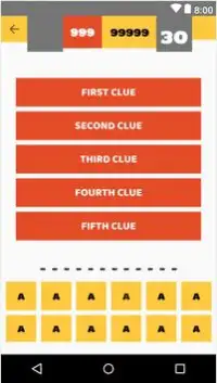 5 Clue 1 Word Online Screen Shot 2