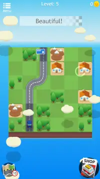 Road Trip FRVR - Hubungkan Jalan Puzzle Mobil Screen Shot 0