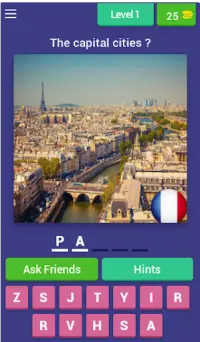 Capital cities of the world: Knowledge quiz Screen Shot 0