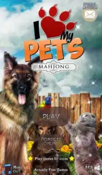 Mahjong: I Love My Pets Screen Shot 0