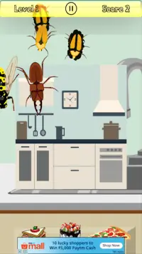 Bug Smasher free for kids Screen Shot 2