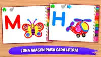 Juegos ABC Pintar niños letras Screen Shot 3